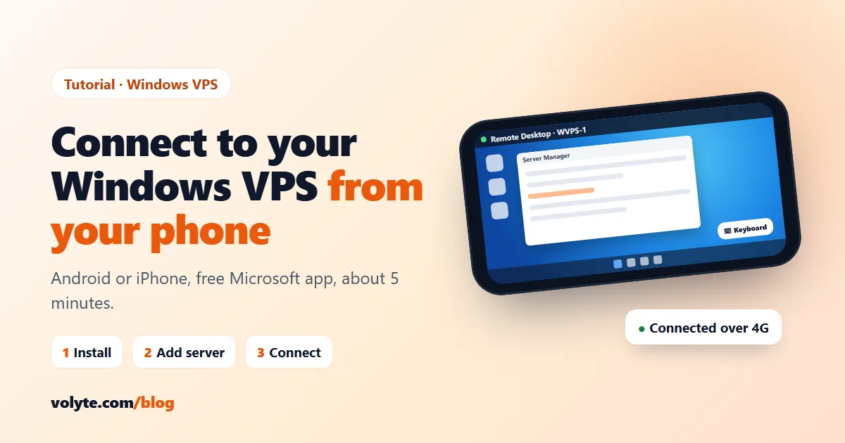 How to Connect to Your Windows VPS from Your Phone (Android & iPhone)